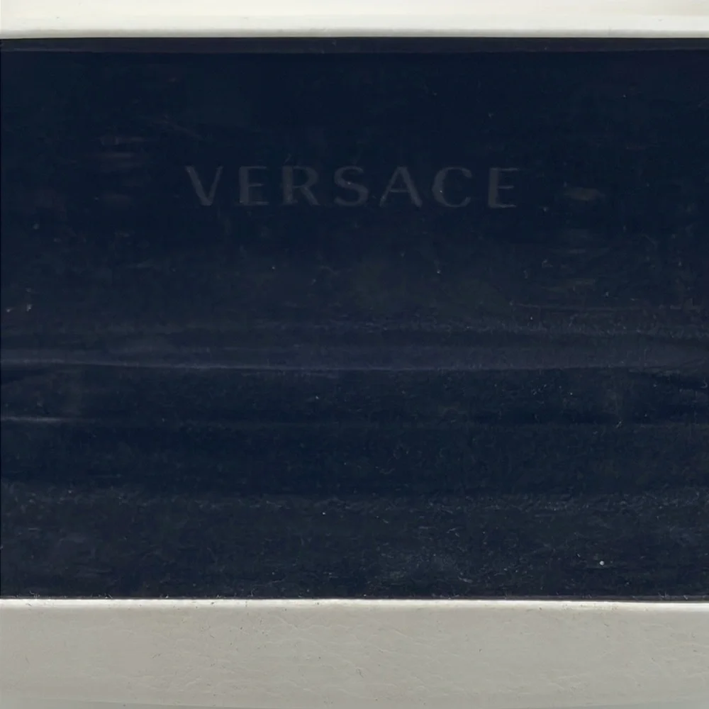 Versace White Eyeglass Case